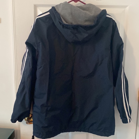 Aeropostle lined men’s XS nylon jacket Hooded. Oversized for XS. PTP about 22.5 - Picture 2 of 9